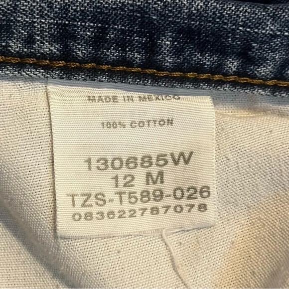 VTG RIDERS Mom Style Y2K High Waisted 100% Cotton Light Wash Jeans - Picture 8 of 9